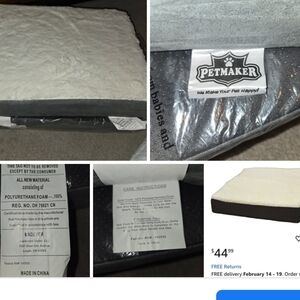 Petmaker Orthopedic Pet Bed in Gray and Cream